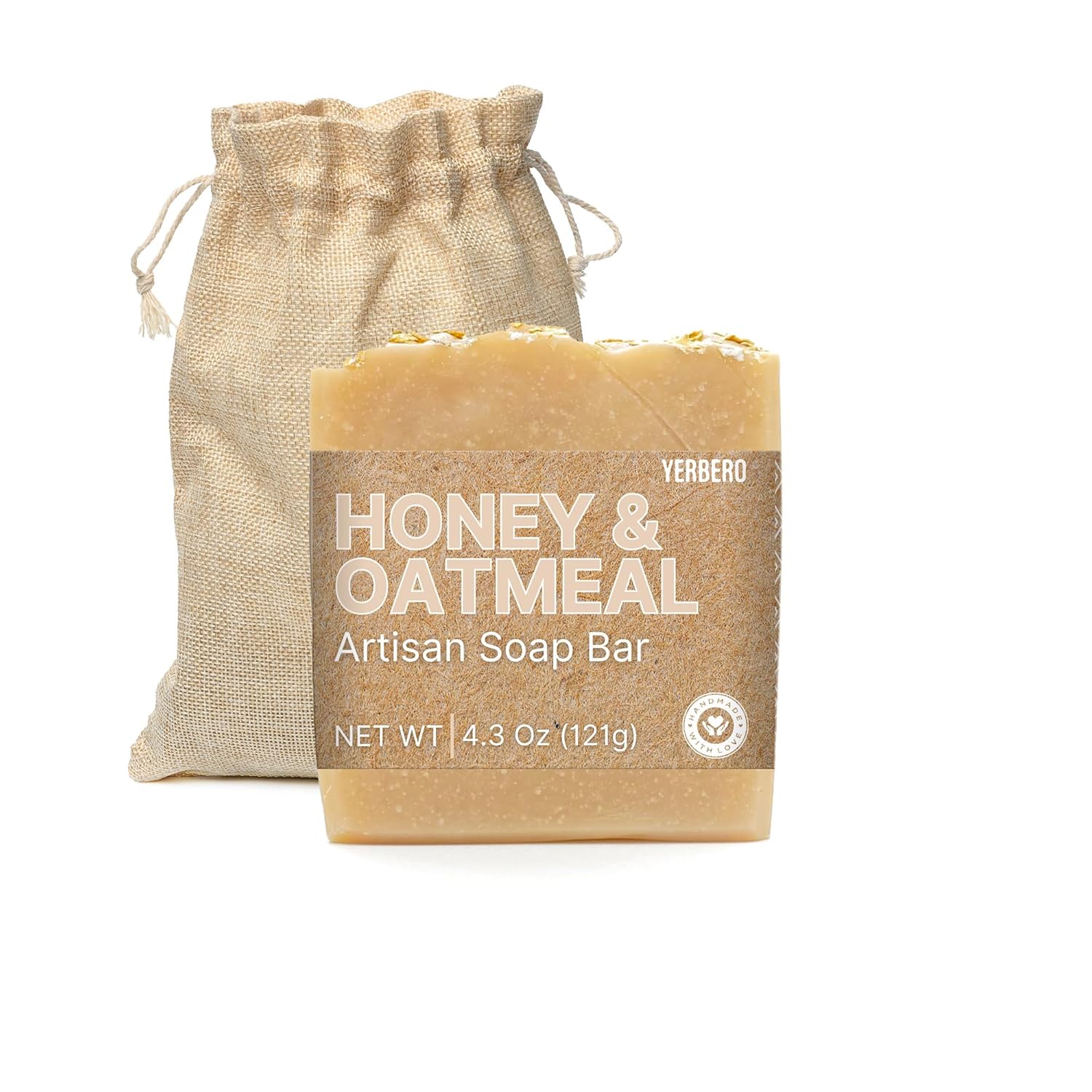 Natural Handcrafted Soap Bar 4.3oz (121g)  Jabon Artesanal  Cruelty & Gluten Free Soap With Pure Essential Oils and Natural Ingredients, Gentle Body