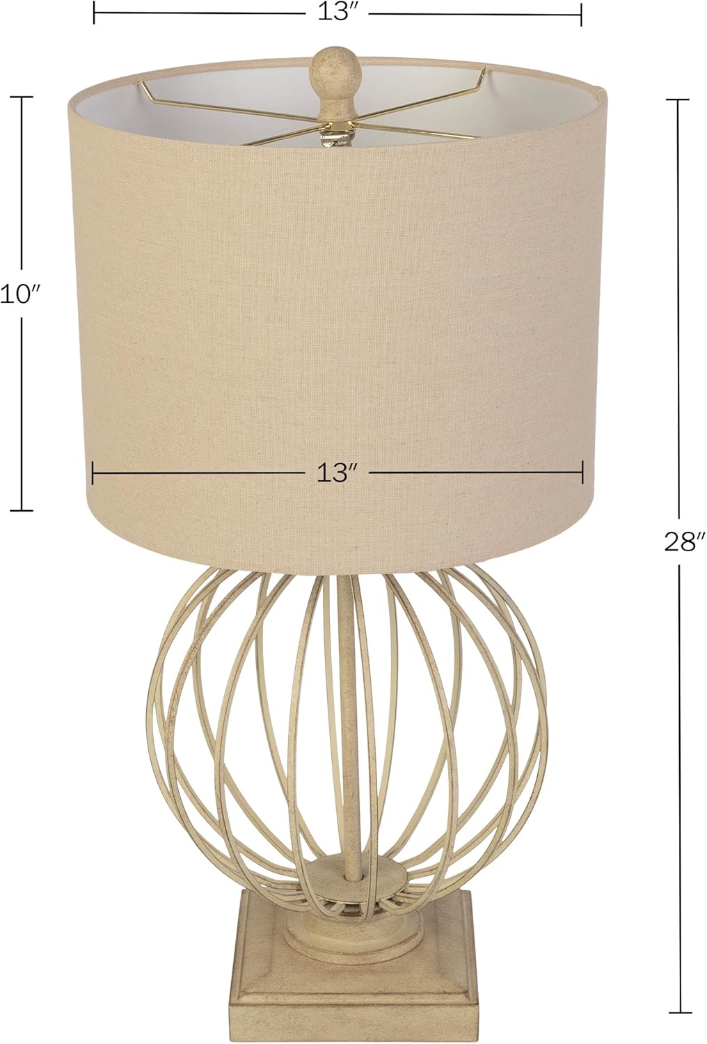 Lavish Home Juego de 2 lámparas de mesa – Lámparas modernas con puertos de carga USB y bombillas LED – para decoración de sala de estar, oficina o