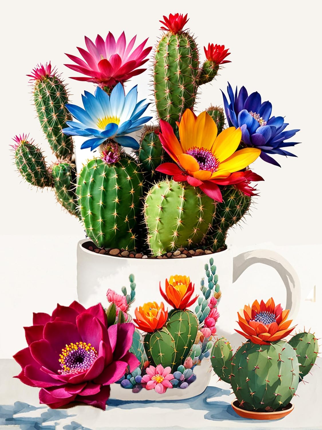 Meothan Pintura por números para adultos principiantes, pintura por números, flores, kit de pintura acrílica por números sobre lienzo, dibujo de
