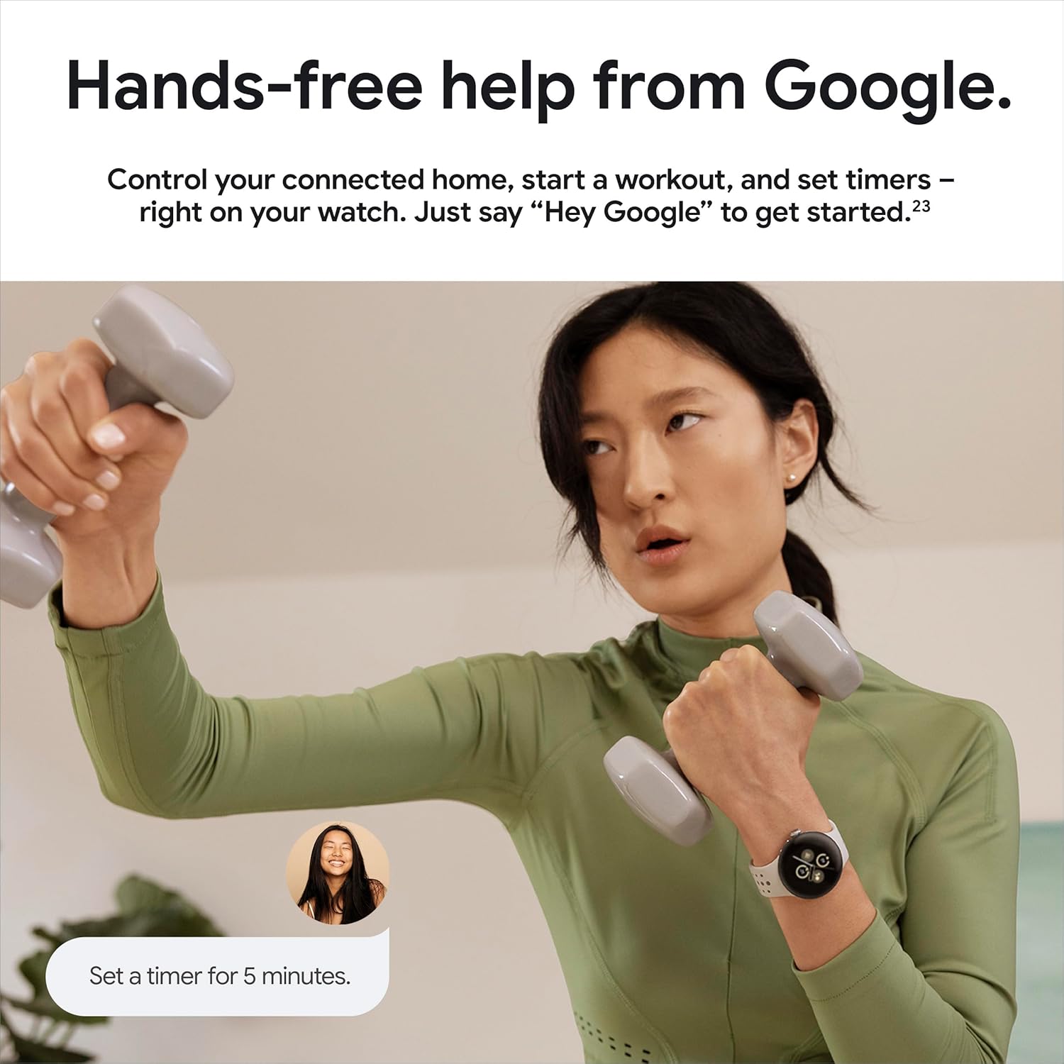 Google Pixel Watch 2 con lo mejor de Fitbit y Google – Seguimiento de frecuencia cardíaca, gestión del estrés, características de seguridad – Reloj