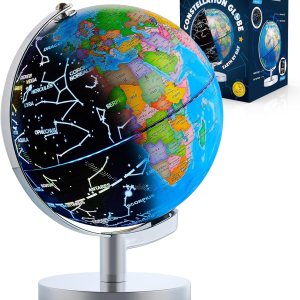 USA Toyz Globo iluminado para el aprendizaje de los niños globos del mundo con soporte 3 en 1 STEM Kids Globe, luz nocturna constelación escritorio USA Toyz Globo iluminado para el aprendizaje de los niños globos del mundo con soporte 3 en 1 STEM Kids Globe, luz nocturna constelación escritorio