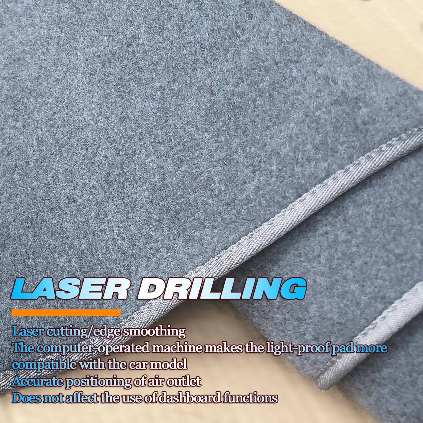 Dacron – Cubierta de salpicadero para Ford F-150 2004-2008 eficaz antirreflejos, reduce la reflexión, protección solar, a prueba de polvo, absorción