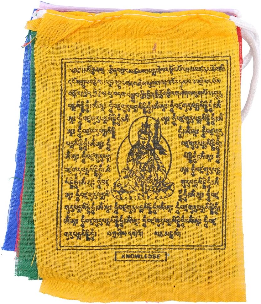 Banderas tibetanas de oración al aire libre, bandera zen, bandera budista colorida, banderas chakras, bandera de geometría sagrada, bandera de