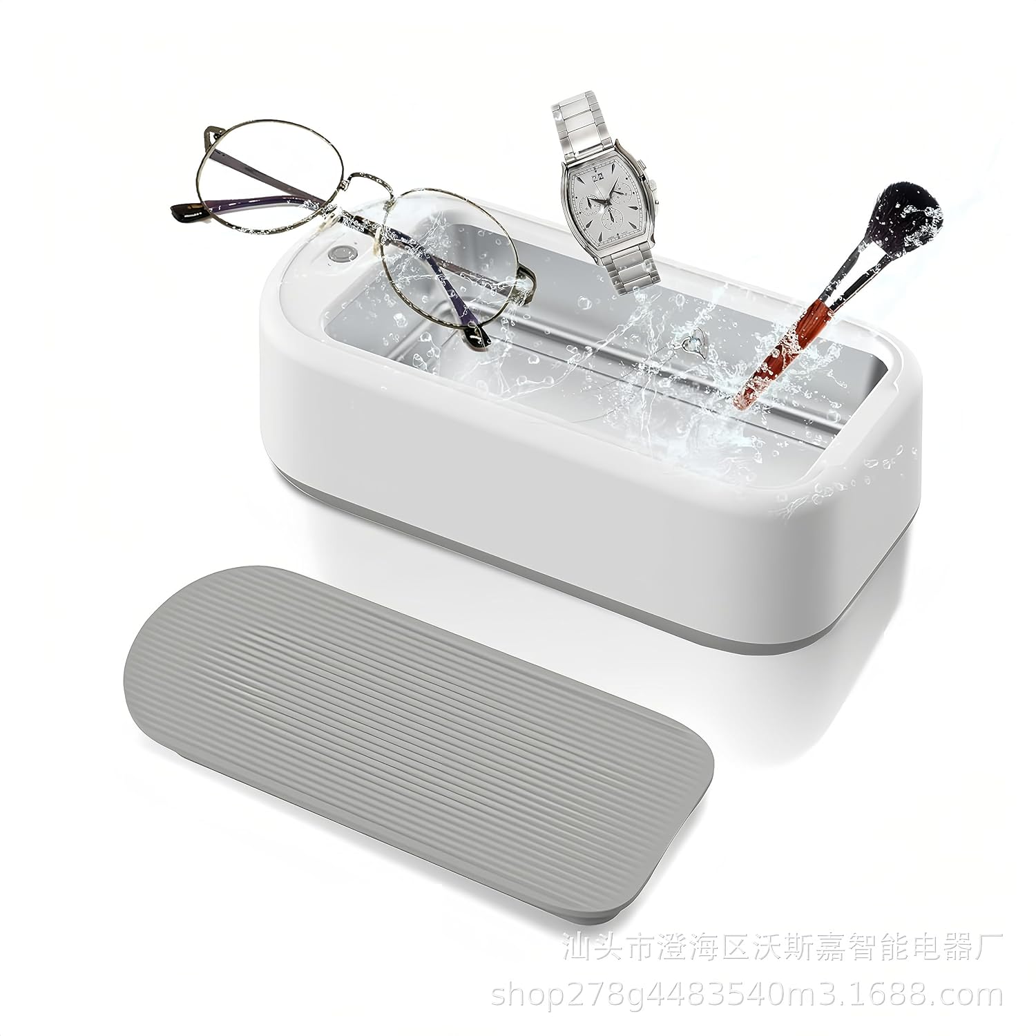 Limpiador ultrasónico, Limpiador ultrasónico de joyería para el hogar, Limpiador de joyas portátil Máquina ultrasónica, Máquina de limpieza