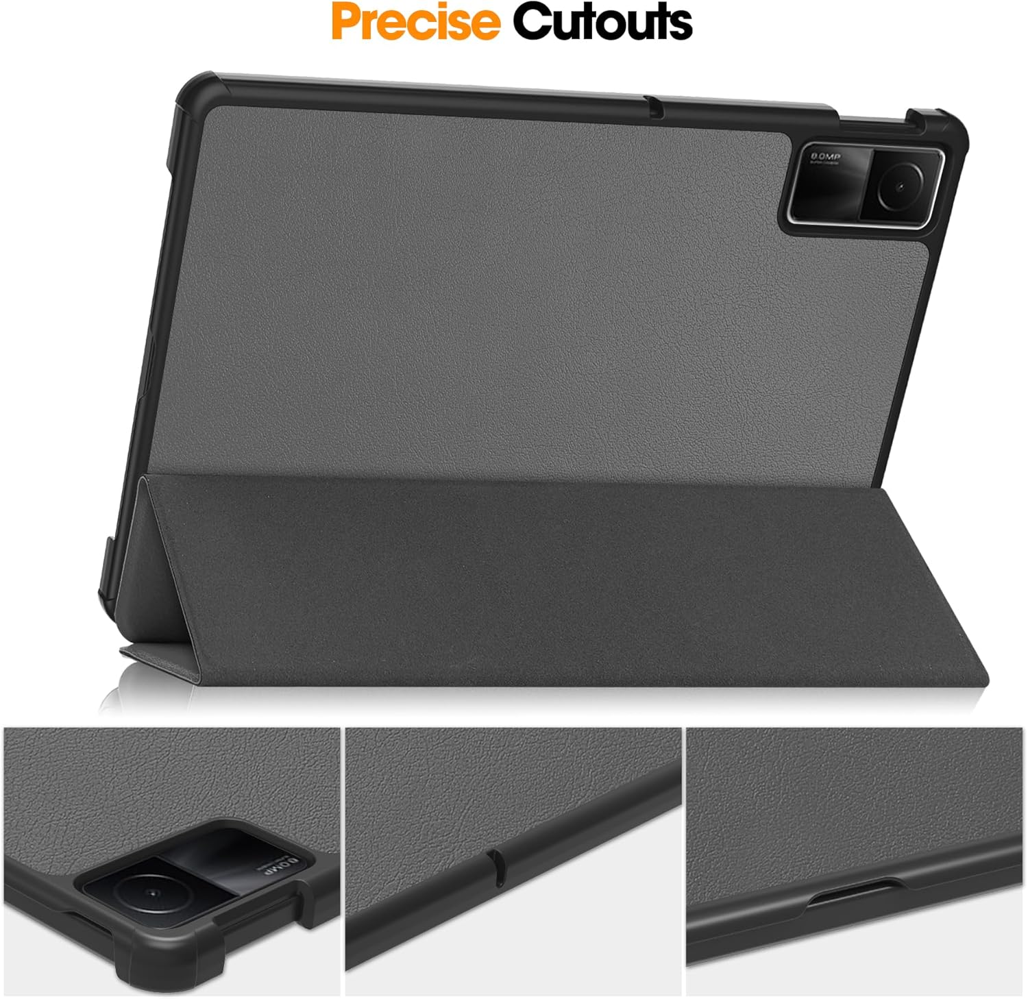 Fundas triples para tablet Xiaomi Redmi Pad SE de 11 pulgadas 2023, función inteligente de reposoencendido automático para RedMi Pad SE de 11