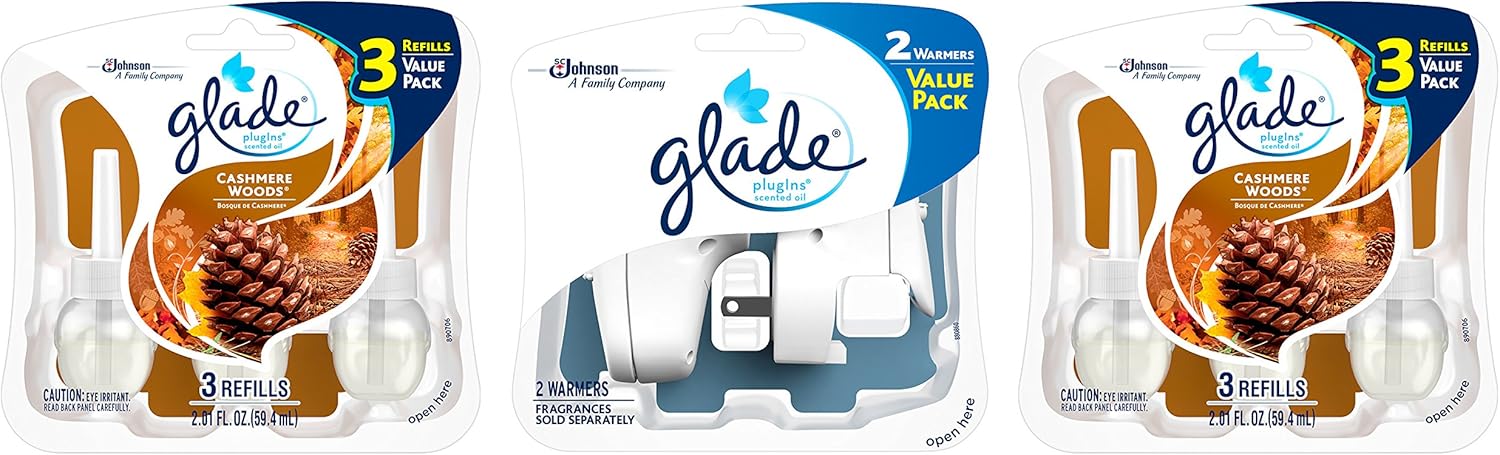 Ambientador Glade Plugins con aceite aromático, repuestos y calentador, SYNCHKG108156, 1, 1