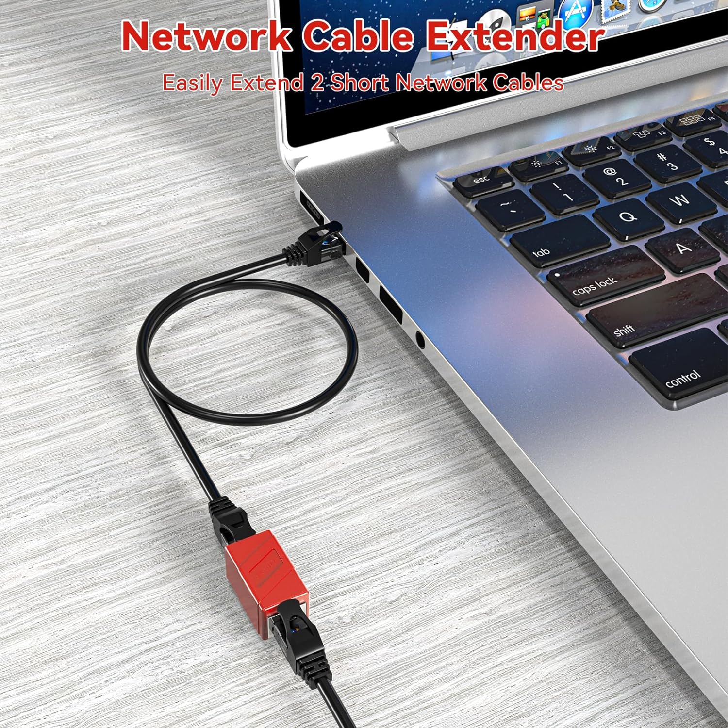 Acoplador RJ45, paquete de 10 adaptadores Ethernet hembra a hembra, adaptador extensor de cable Ethernet, modular recto de 8 pines, conectores de