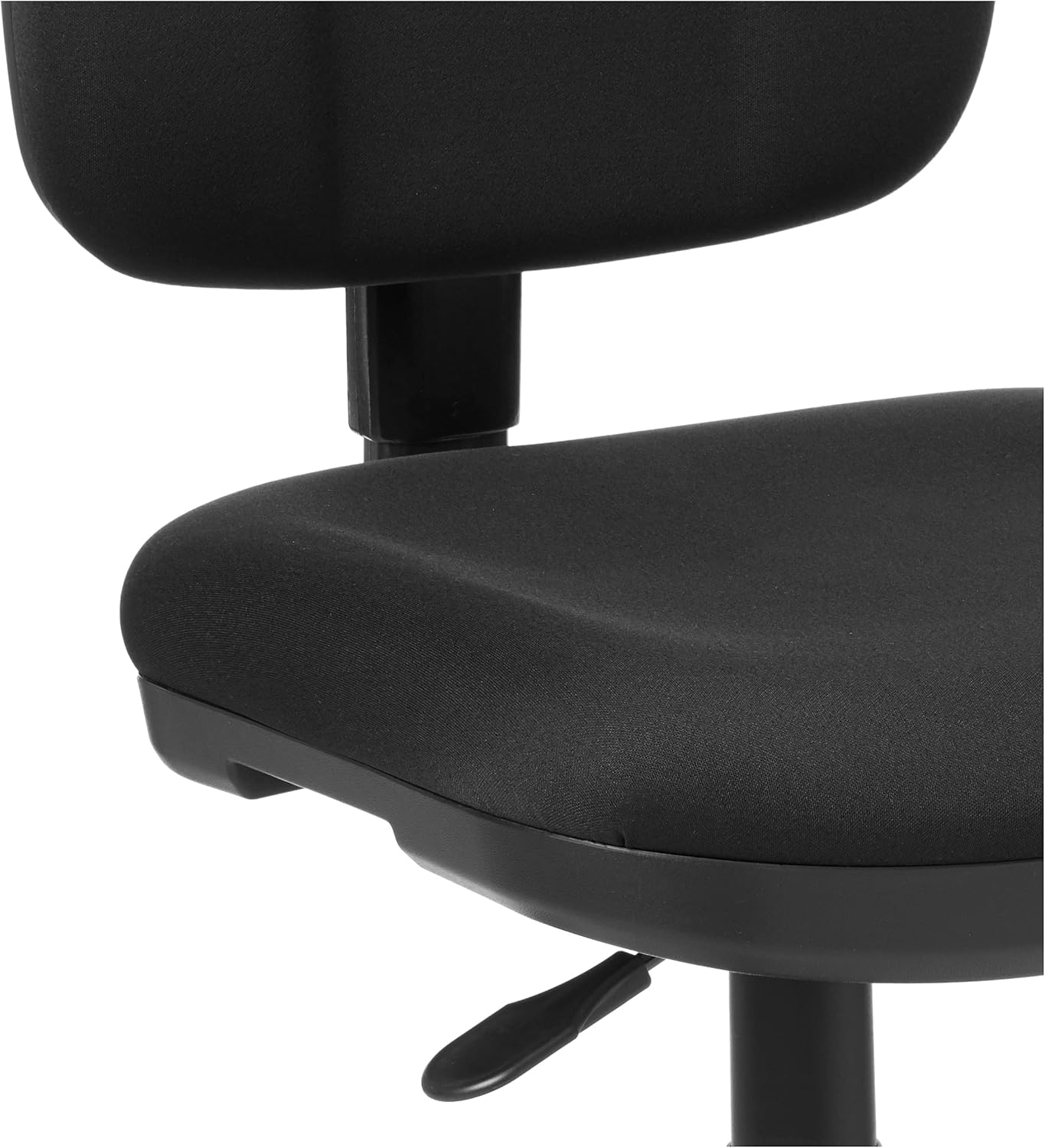 Office Star Silla de trabajo neumática esculpida con asiento acolchado grueso y soporte lumbar integrado, Coal FreeFlex