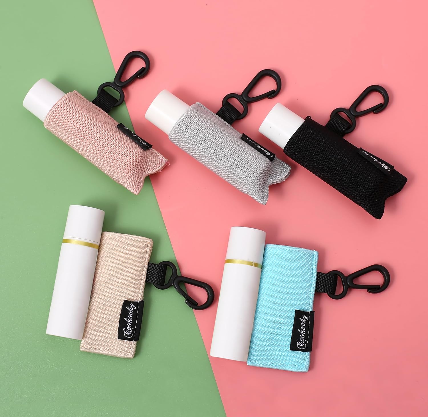 COOKOOKY Chapstick – Llavero con bonito diseño minimalista para bálsamo labial
