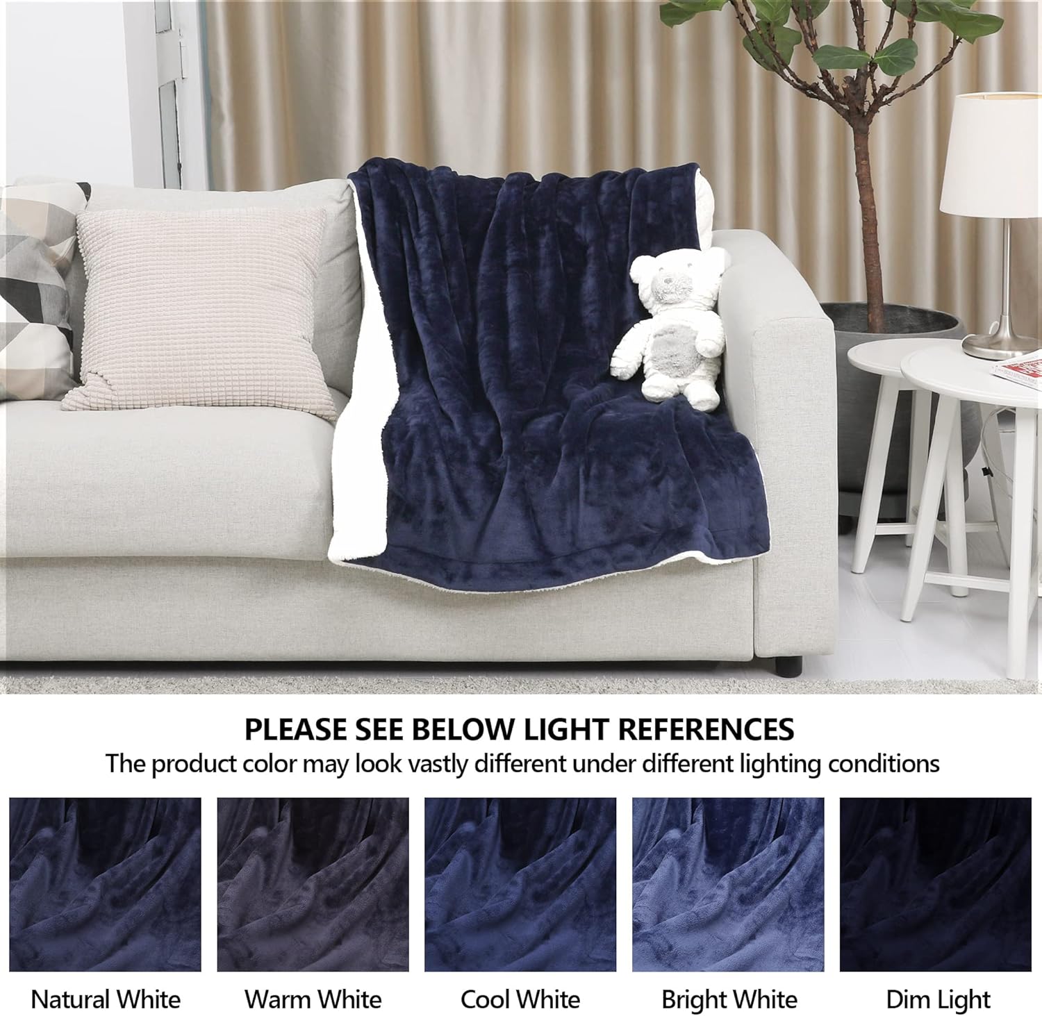 TILLYOU Manta reversible de forro polar Sherpa para niños, niñas, niños pequeños, recién nacidos, 40 x 50 pulgadas, manta cálida y mullida para cama