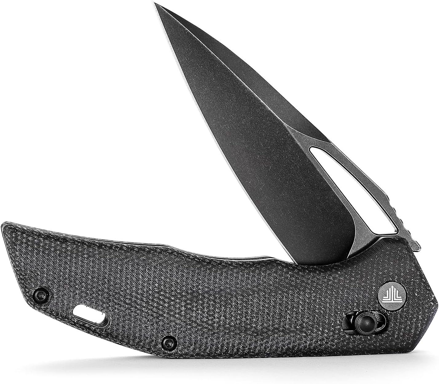 Cuchillo plegable de bolsillo para hombres, transporte diario, cuchillo con clip para EDC camping al aire libre, hoja de acero 14C28N de 3.38