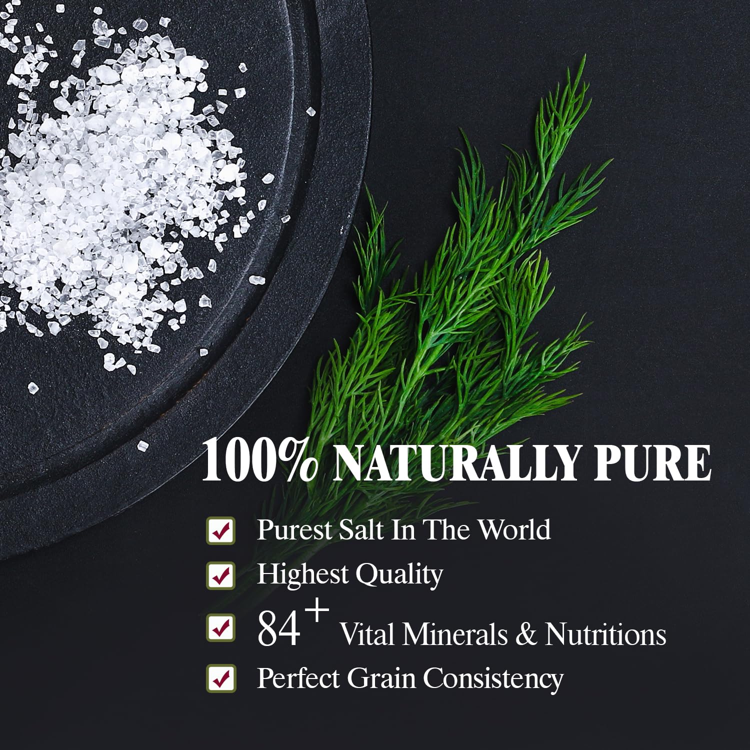Himalayan Chef Sal marina, grano fino totalmente natural, 576 onzas de sal marina, no yodada, sin aditivos, sal mineral sin refinar para cocinar