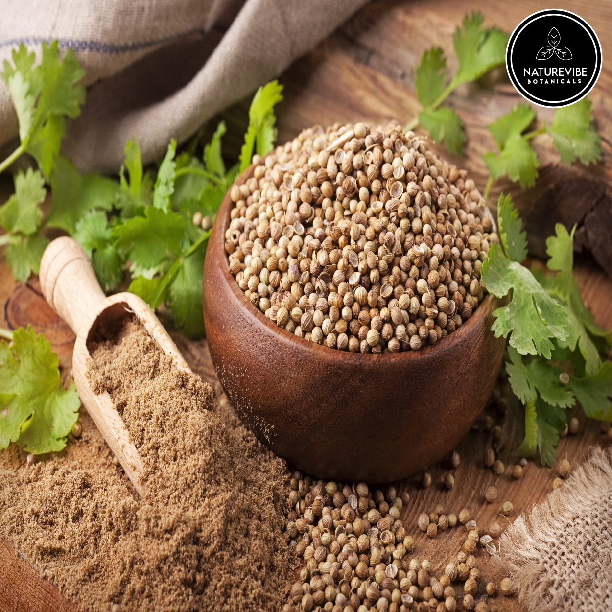 Naturevibe Botanicals – Semillas de cilantro en polvo, 5 libras, Coriandrum sativum, crudo, sin gluten y no OMG, rico en minerales, especia de la