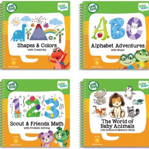 LeapFrog LeapStart Paquete de libro de actividades 4 en 1 preescolar con ABC formas y colores matemáticas animales LeapFrog LeapStart Paquete de libro de actividades 4 en 1 preescolar con ABC formas y colores matemáticas animales