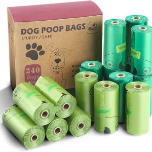 Bolsas para excrementos de perro con 16 rollos, bolsa de basura a prueba de fugas para perro, bolsas extra gruesas para cachorros, bolsas de Bolsas para excrementos de perro con 16 rollos, bolsa de basura a prueba de fugas para perro, bolsas extra gruesas para cachorros, bolsas de