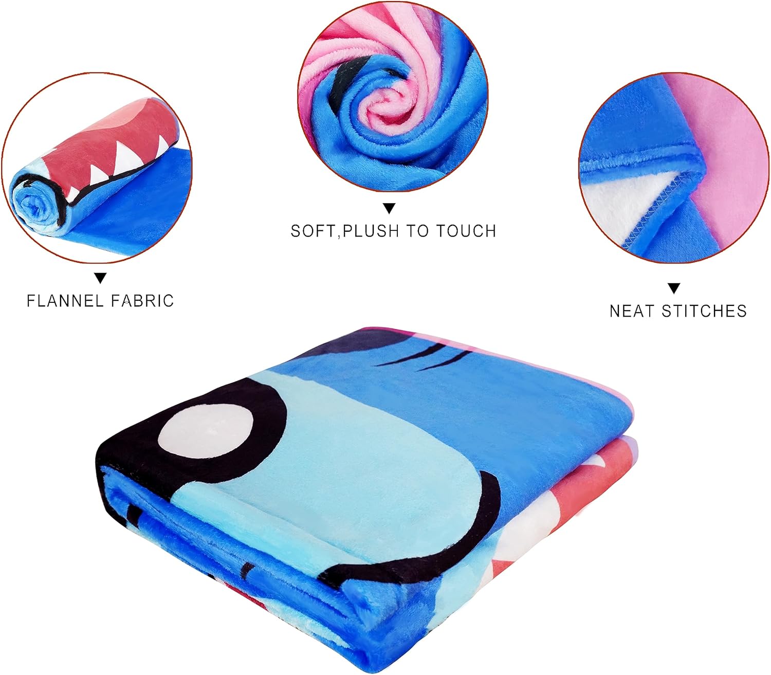 Manta para todas las estaciones, regalo de franela polar súper suave, cálida y acogedora para sofá, cama, sofá, manta de viaje, cumpleaños, 50 x 60