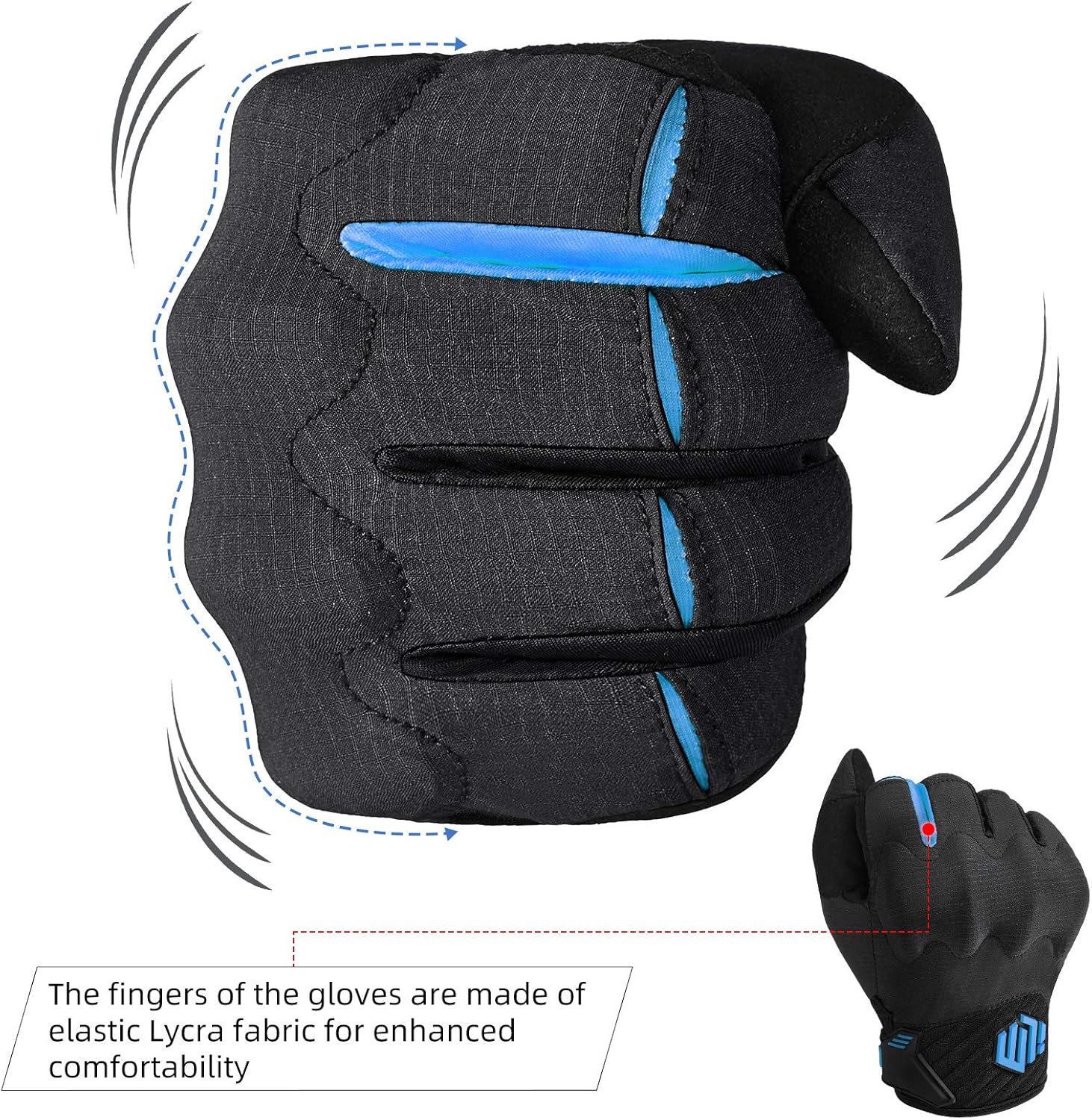 ILM Guantes de motocicleta para adultos, motocross, cuatrimoto, MTB, bicicleta de montaña, guantes con pantalla táctil para bicicleta, ciclismo,