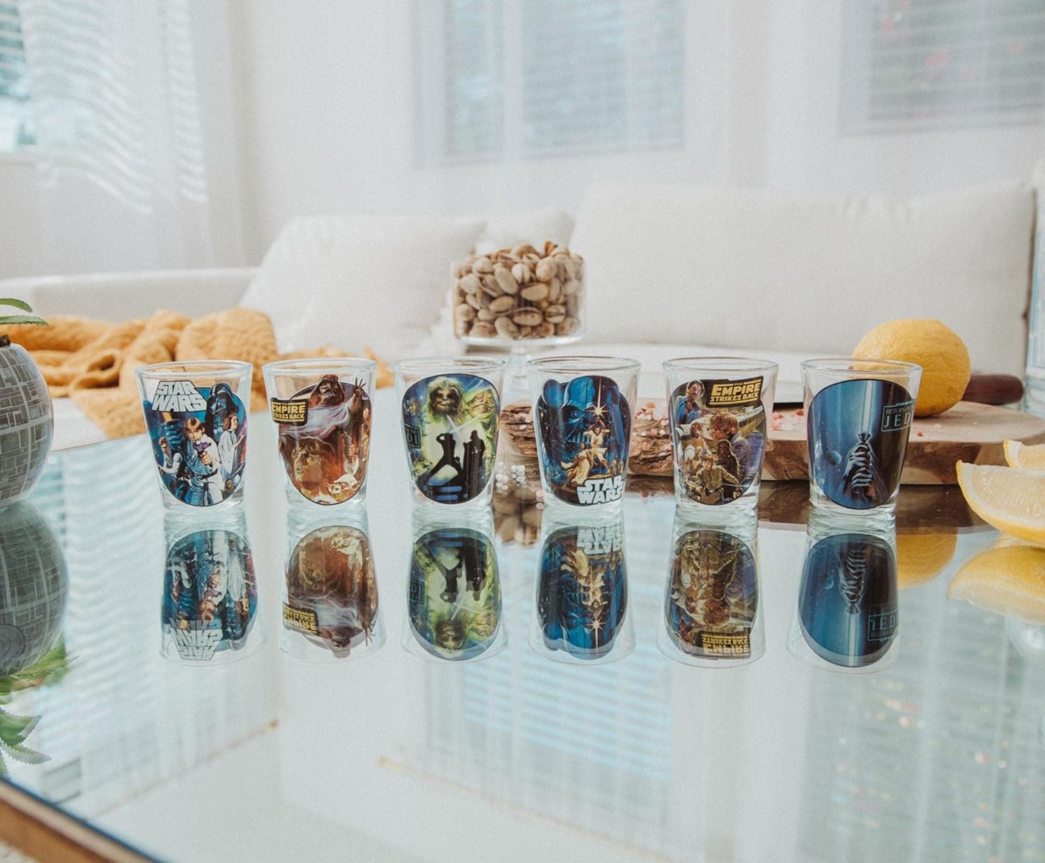 Silver Buffalo Star Wars Original Trilogy – Mini vasos de chupito de 2 onzas  Juego de 6