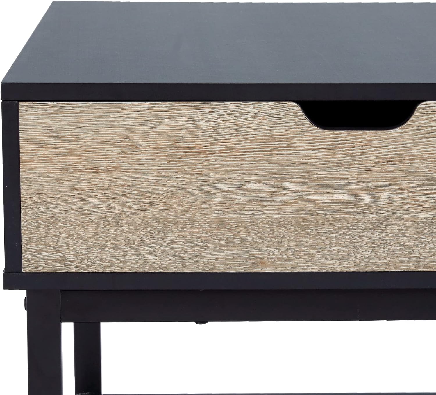 Peaktop – Mesa auxiliar elevable con almacenamiento y patas de metal