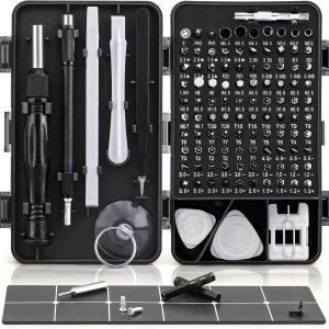 Juego de destornilladores de precisión, destornillador electrónico con 101 puntas de destornillador magnético, kit de herramientas de reparación de Juego de destornilladores de precisión, destornillador electrónico con 101 puntas de destornillador magnético, kit de herramientas de reparación de