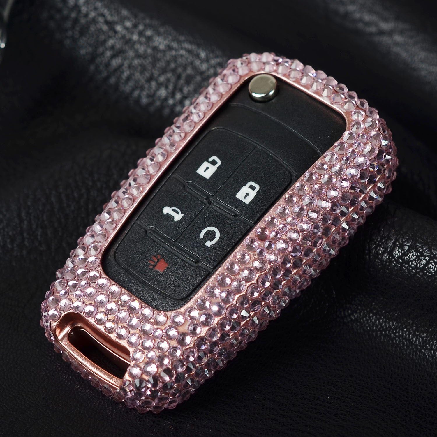 M.JVisun Funda hecha a mano para llavero de automóvil para Chevrolet Chevy Aveo Camaro Cruze Epica Equinox Impala Lova RV Malibu Sail3 Sonic SS