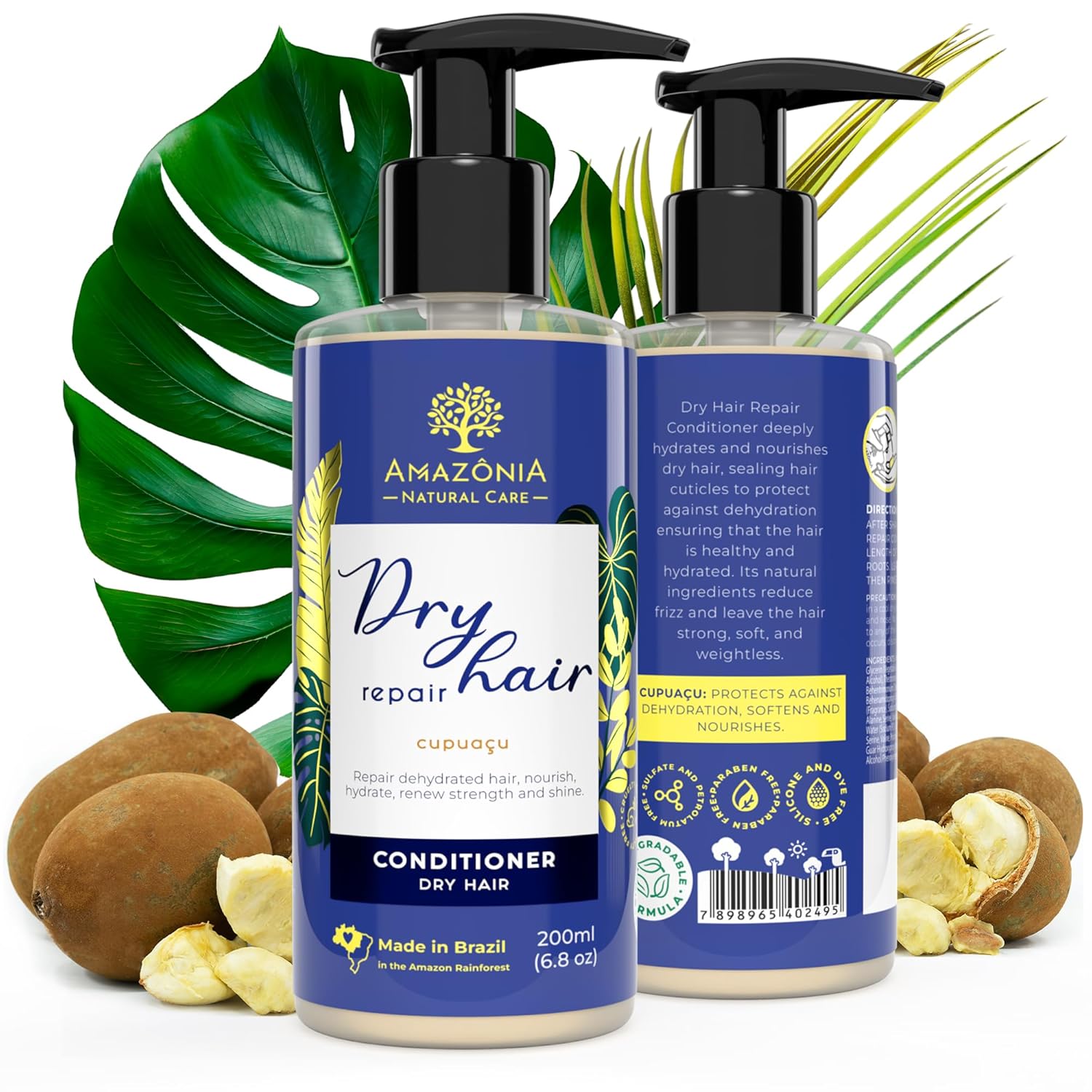All Natural – Acondicionador de reparación de cabello  Acondicionador profundo para cabello seco dañado  Acondicionador para cabello seco dañado