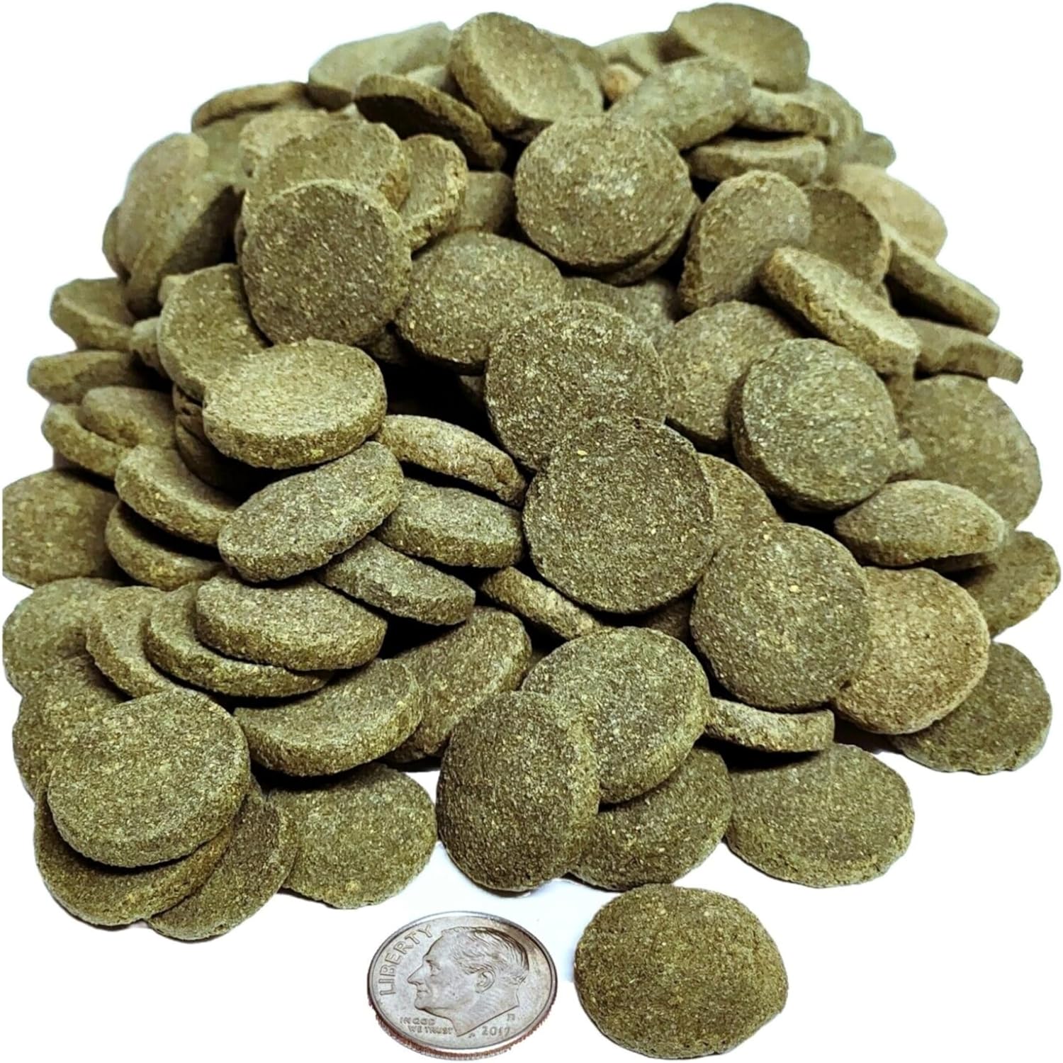 Aquatic Foods Inc. Hundimiento de 0.709 in – 34″ obleas de espirulina, algas, para peces de fondo, plecos, camarones, caracoles, cangrejos de río,