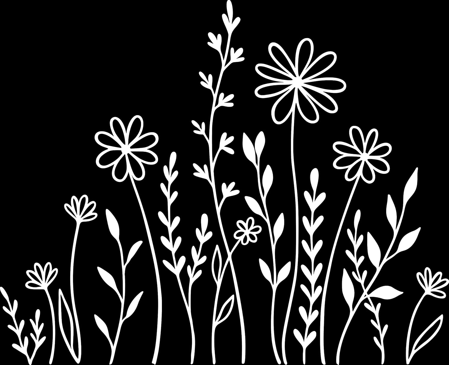 Wildflowers Car Decal, Wildflower Boho Car Decal, Plant Lover Gift Idea, Botanical Leaf Sticker, Bumper Stickers, Car Sticker, Decor Sticker,
