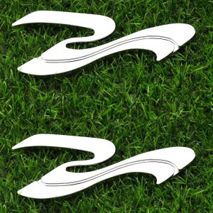 2 insignias con logotipo de Sea Ray Searay SR Wave Logo Placa de nombre de 6-14 pulgadas de largo, genuino (cromado) 2 insignias con logotipo de Sea Ray Searay SR Wave Logo Placa de nombre de 6-14 pulgadas de largo, genuino (cromado)