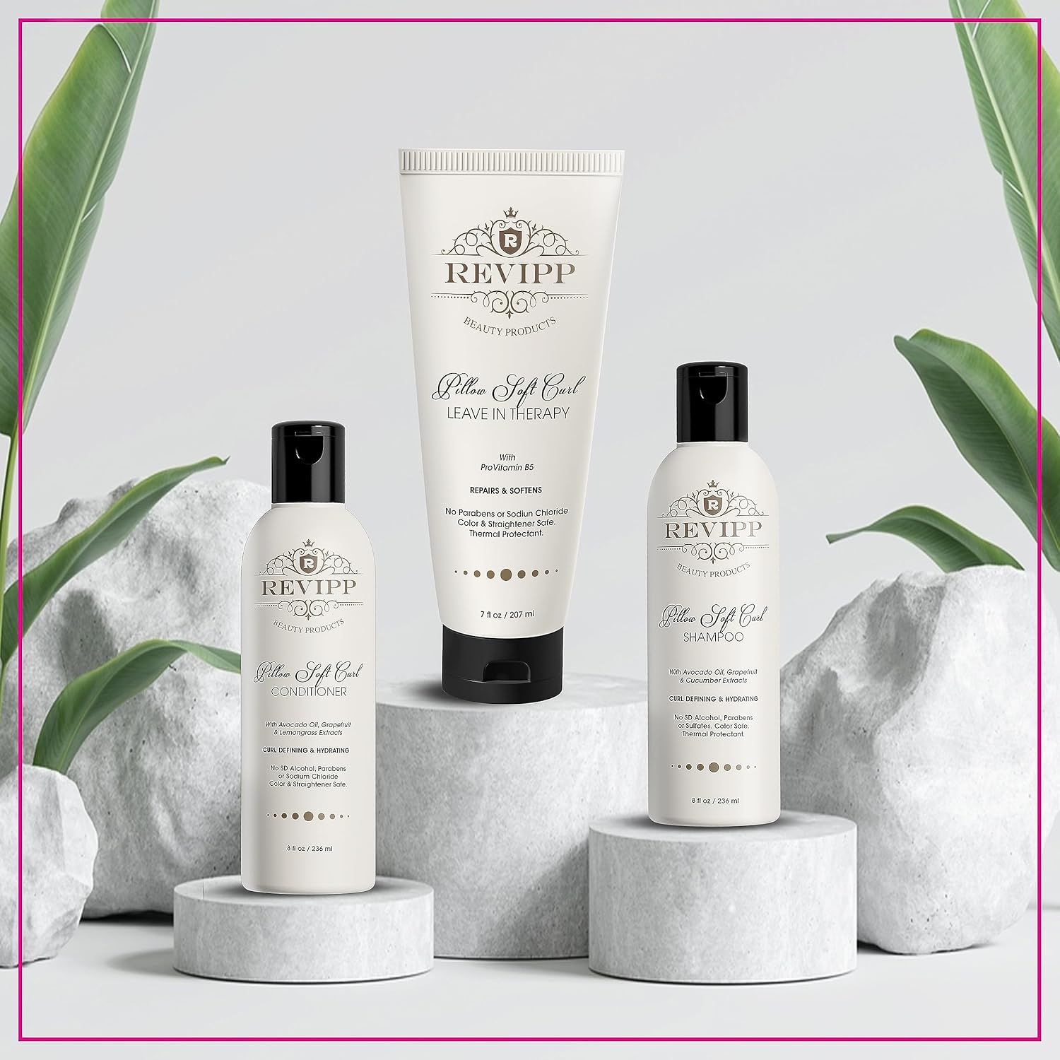 REVIPP – Paquete completo de terapia capilar champú, acondicionador y tratamiento sin enjuague, restaura, fortalece y nutre tu cabello