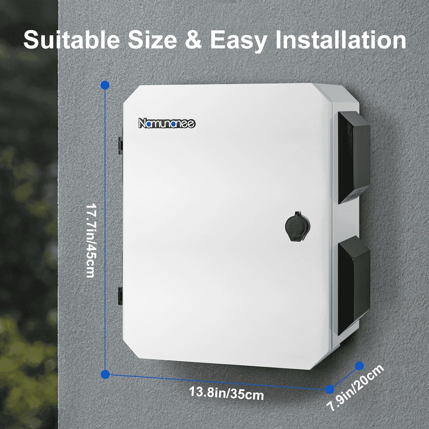 Caja eléctrica al aire libre, placa de acero laminada en frío, viga trasera de aleación de aluminio, diseño de ventilación de una pieza, IP65