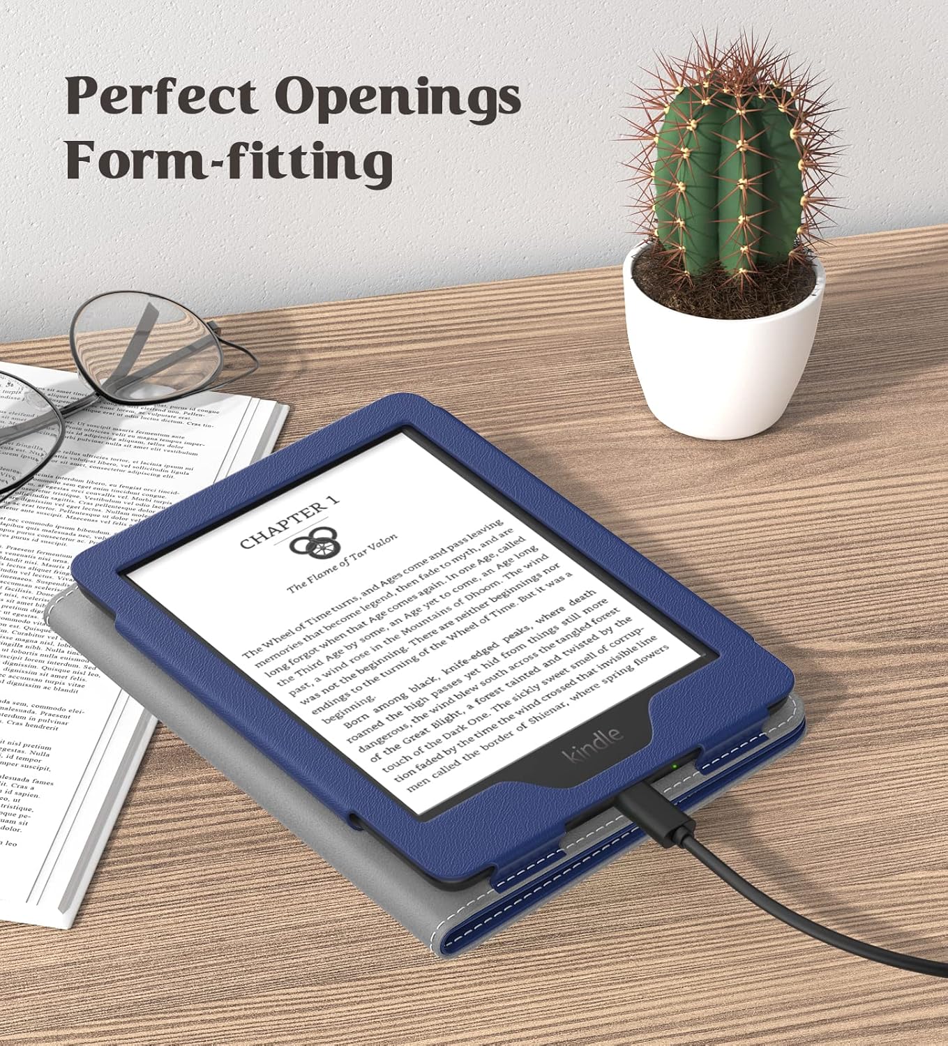 MoKo Funda para Kindle de 6 pulgadas (11 generación, versión 2022), Kindle (10 generación, 2019)Kindle (8 generación, 2016), carcasa de poliuretano