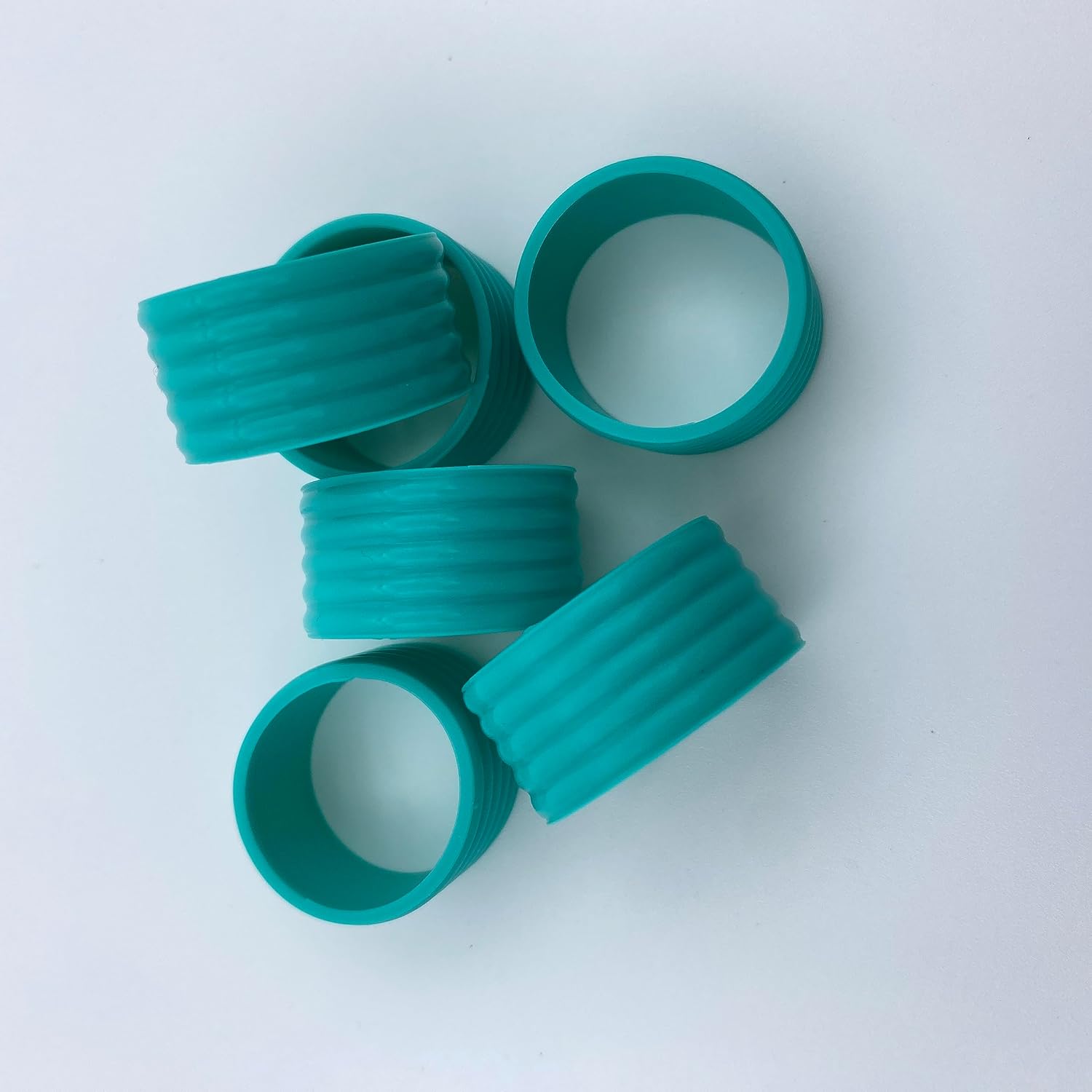 Buena elasticidad 8-15 piezas de raqueta de tenispaletas de pickleballsquash anillo de silicona raqueta bandas de agarre anillo de goma, anillo de