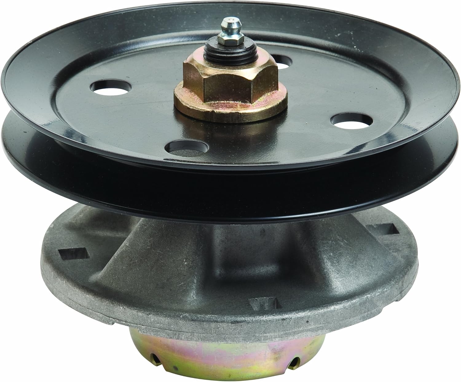 Oregon 82-333 John Deere Conjunto de husillo con polea para AM121342 Gris