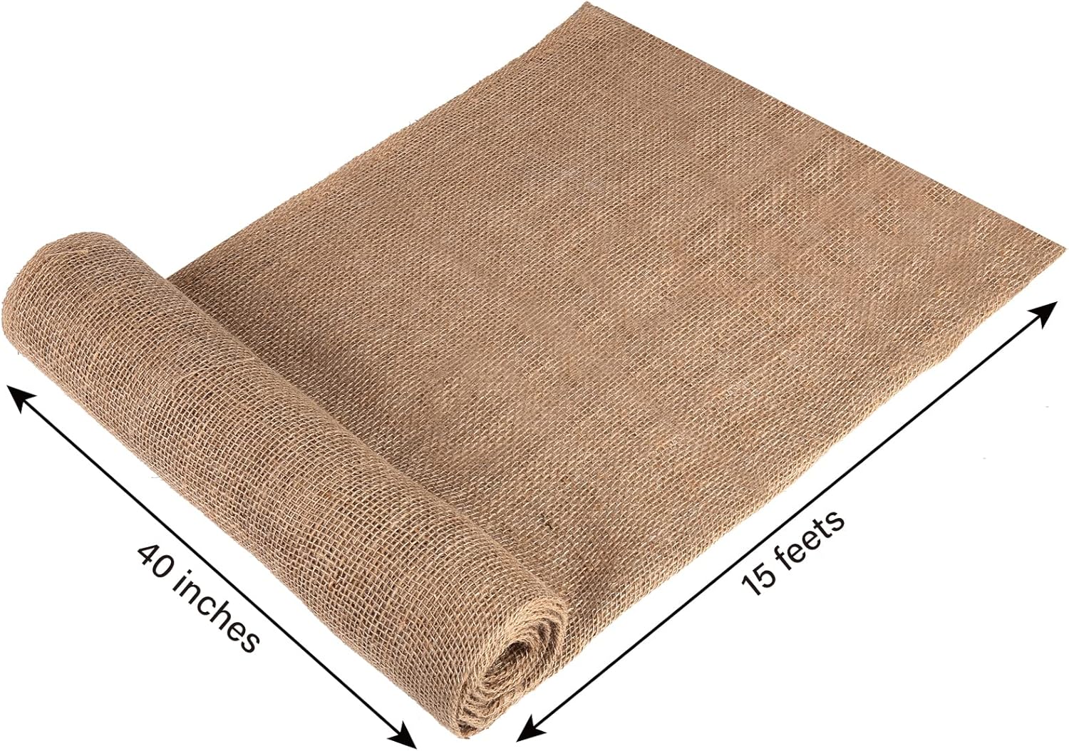 The Yard – Tela de arpillera natural de 5 yardas de 39 pulgadas de ancho, forro de yute de alta calidad, material de fibra de yute multiusos para