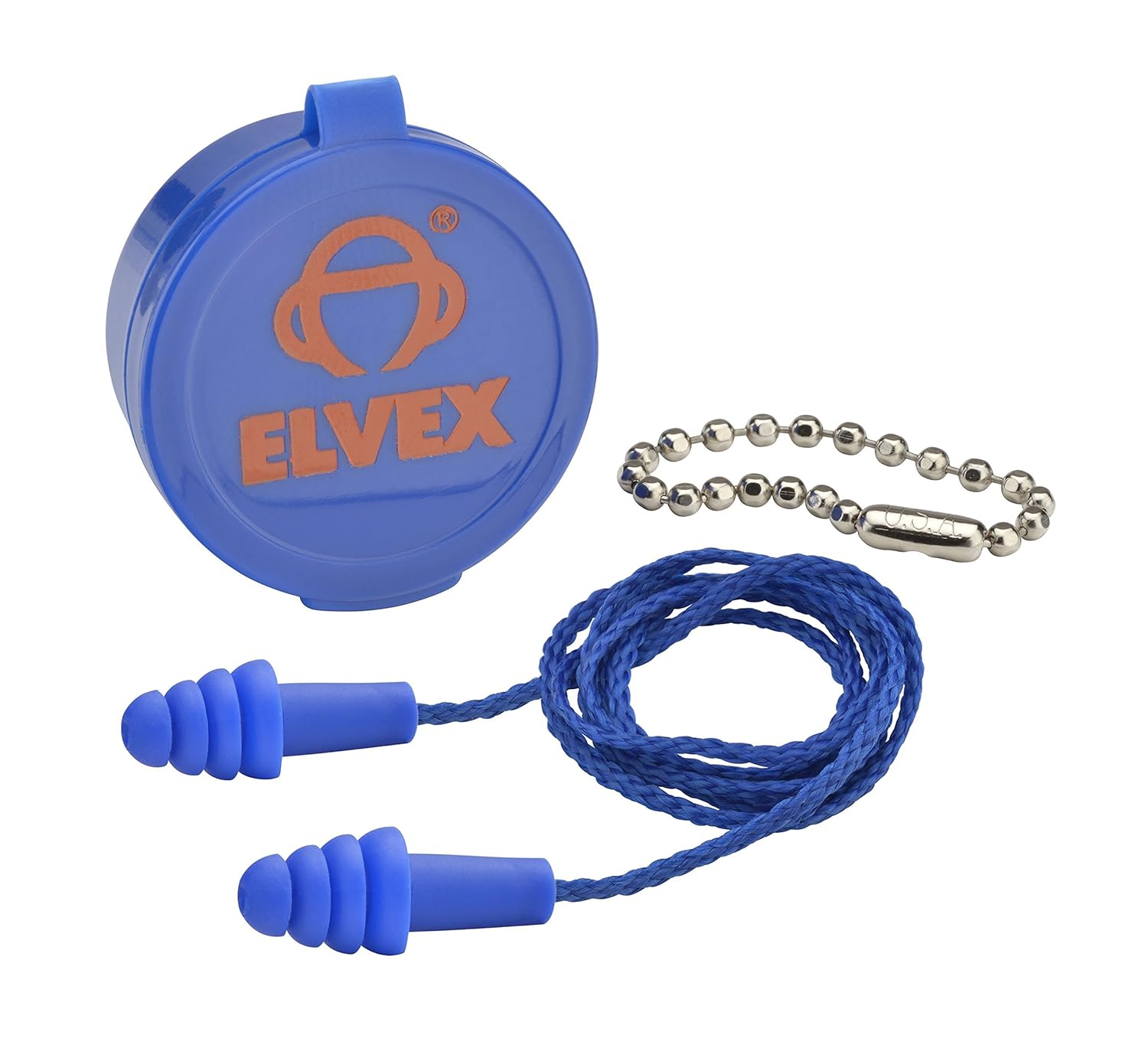 Delta Plus EP-412 – Quattro – Tapón para los oídos con cable con estuche y cadena