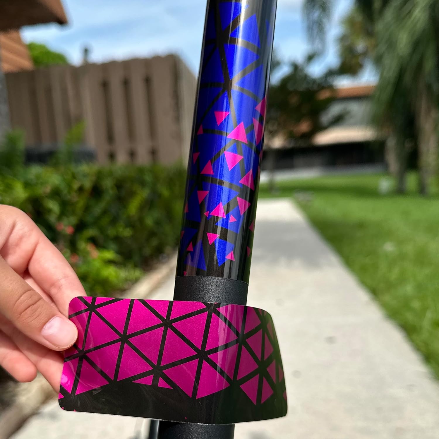 Calcomanías de vinilo autoadhesivas de alta calidad y fundas para patinete eléctrico de adultos, personaliza y protege tu viaje con estilo (Galaxy)