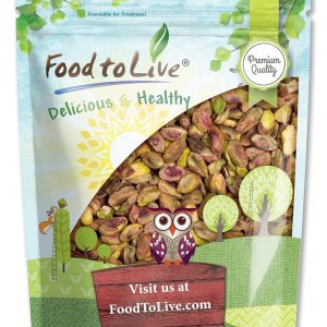 Food to Live Granos de pistacho tostados en seco nueces enteras tostadas al horno, sin cáscara, sin sal, sin aceite añadido, vegano, kosher, a Food to Live Granos de pistacho tostados en seco nueces enteras tostadas al horno, sin cáscara, sin sal, sin aceite añadido, vegano, kosher, a