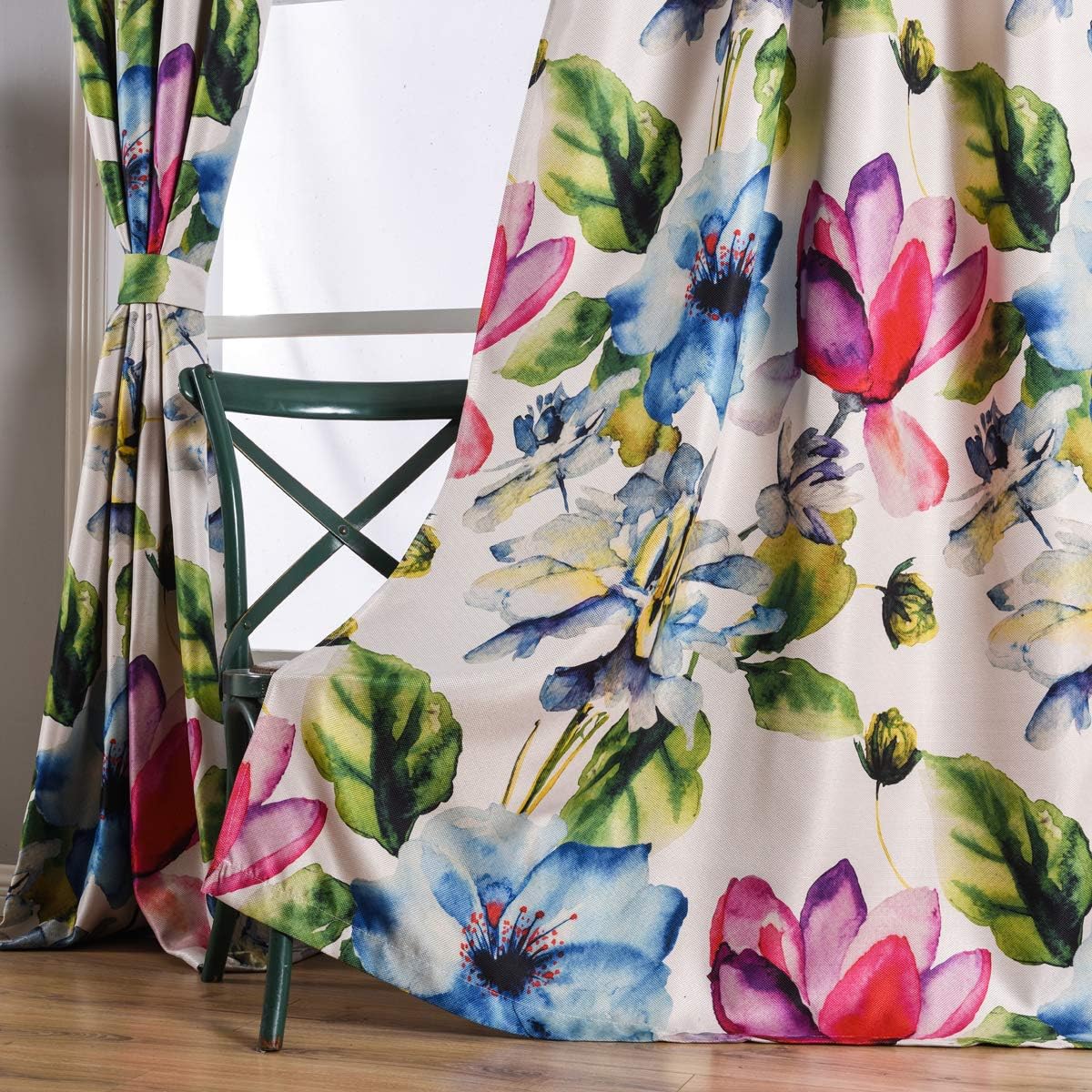Taisier Home – Cortinas estampadas para sala de estar, impresión digital con diseño de moda, cortinas con ojales en la parte superior, perfectas