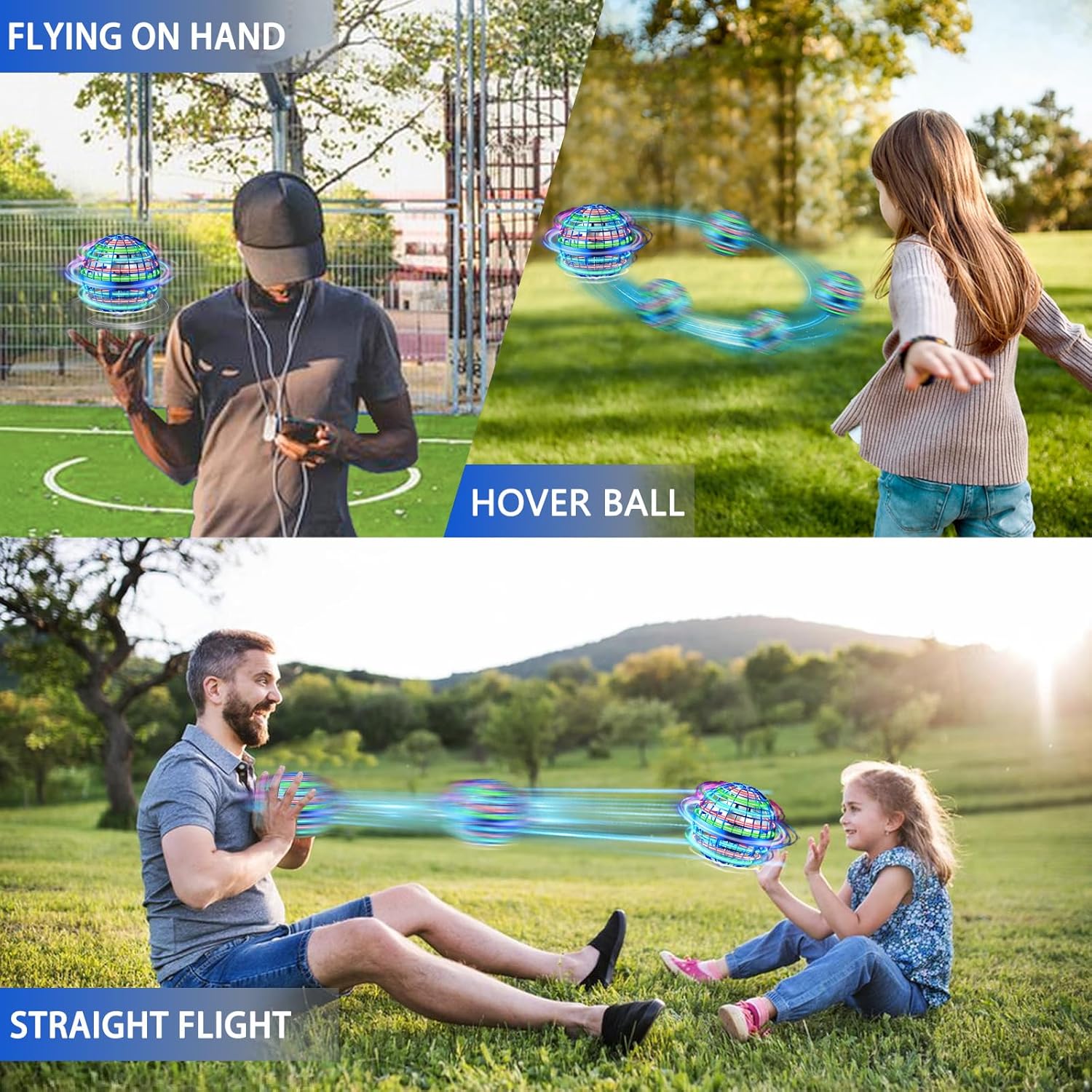Nacai Flying Orb Ball,Galaxy Ball Toy 2023,Hover Orbs Cosmic Globe Boomerang Ball,Atmotoys Magic Spinner Drone Cool Christmas Birthday Gifts for