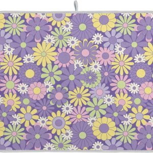 Colorful Flowers Painting Dish Mat Washnable Absorbent Kitchen Countertop Decor Countertop Protector Heat Resistant Tapete Para Cocina 16” x 18” Colorful Flowers Painting Dish Mat Washnable Absorbent Kitchen Countertop Decor Countertop Protector Heat Resistant Tapete Para Cocina 16” x 18”