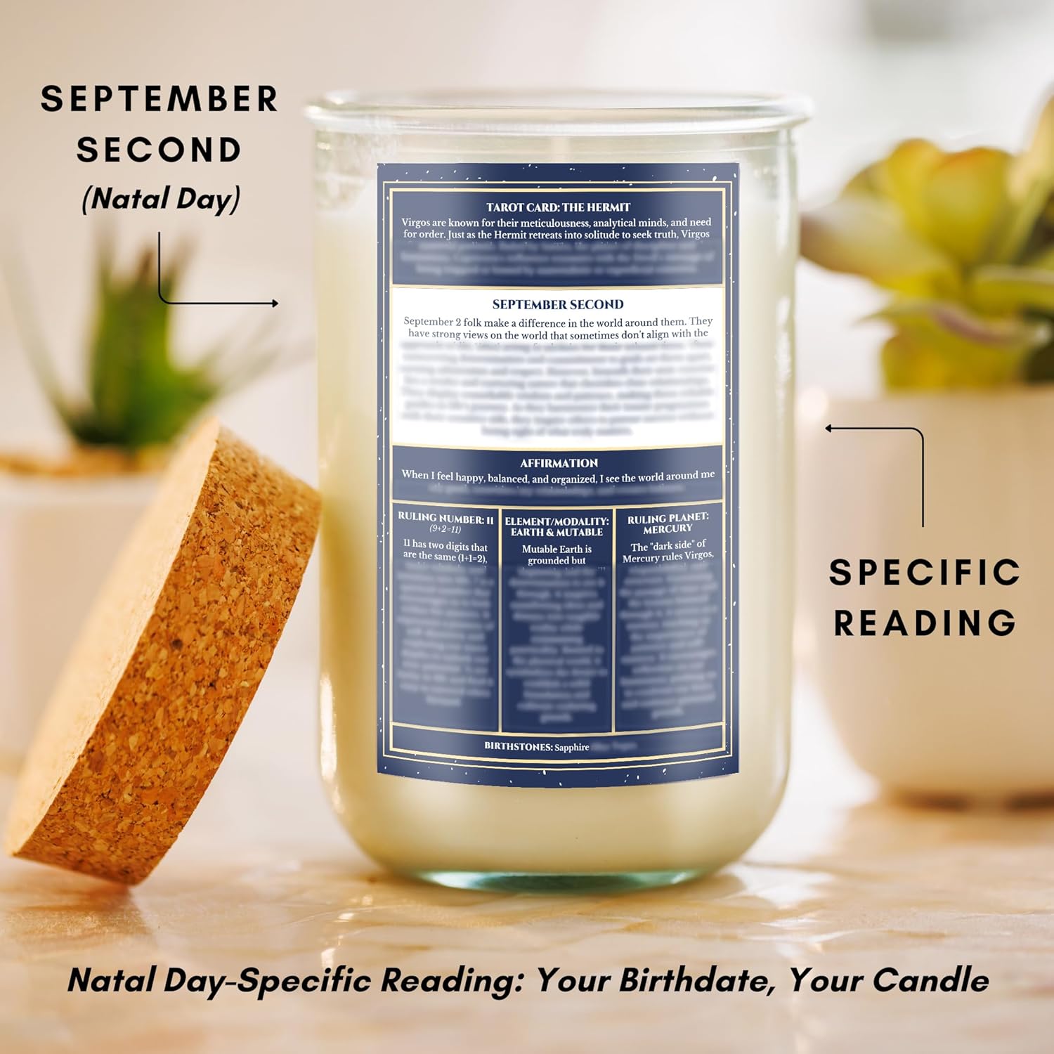 Velas de fecha de nacimiento velas perfumadas de cumpleaños astrológicas personalizadas del zodiaco. Regalos de astrología. Cera de soja totalmente