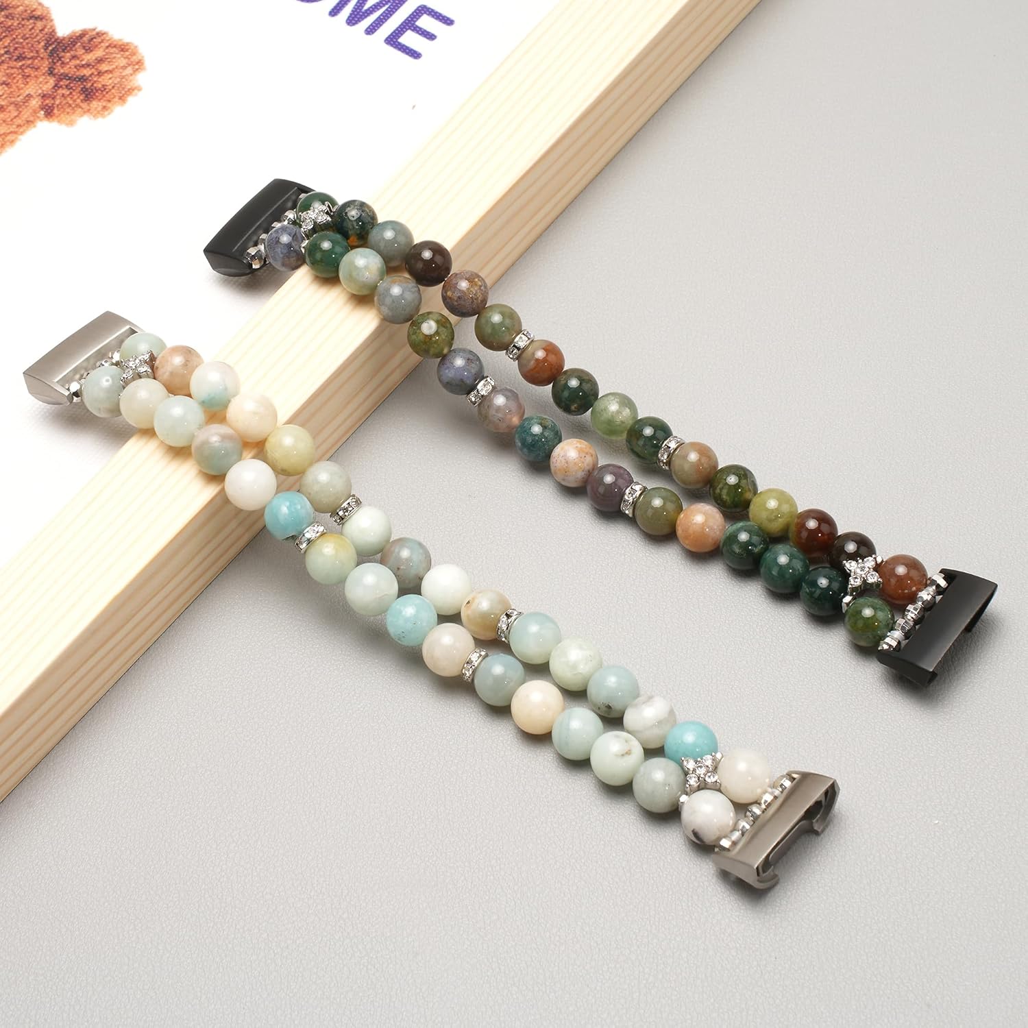 LAREDTREE Compatible con Fitbit Charge 3  Fitbit Charge 4 Bandas para mujer, pulsera elástica de perlas de repuesto Fit Bit Charge 34 hr, accesorios