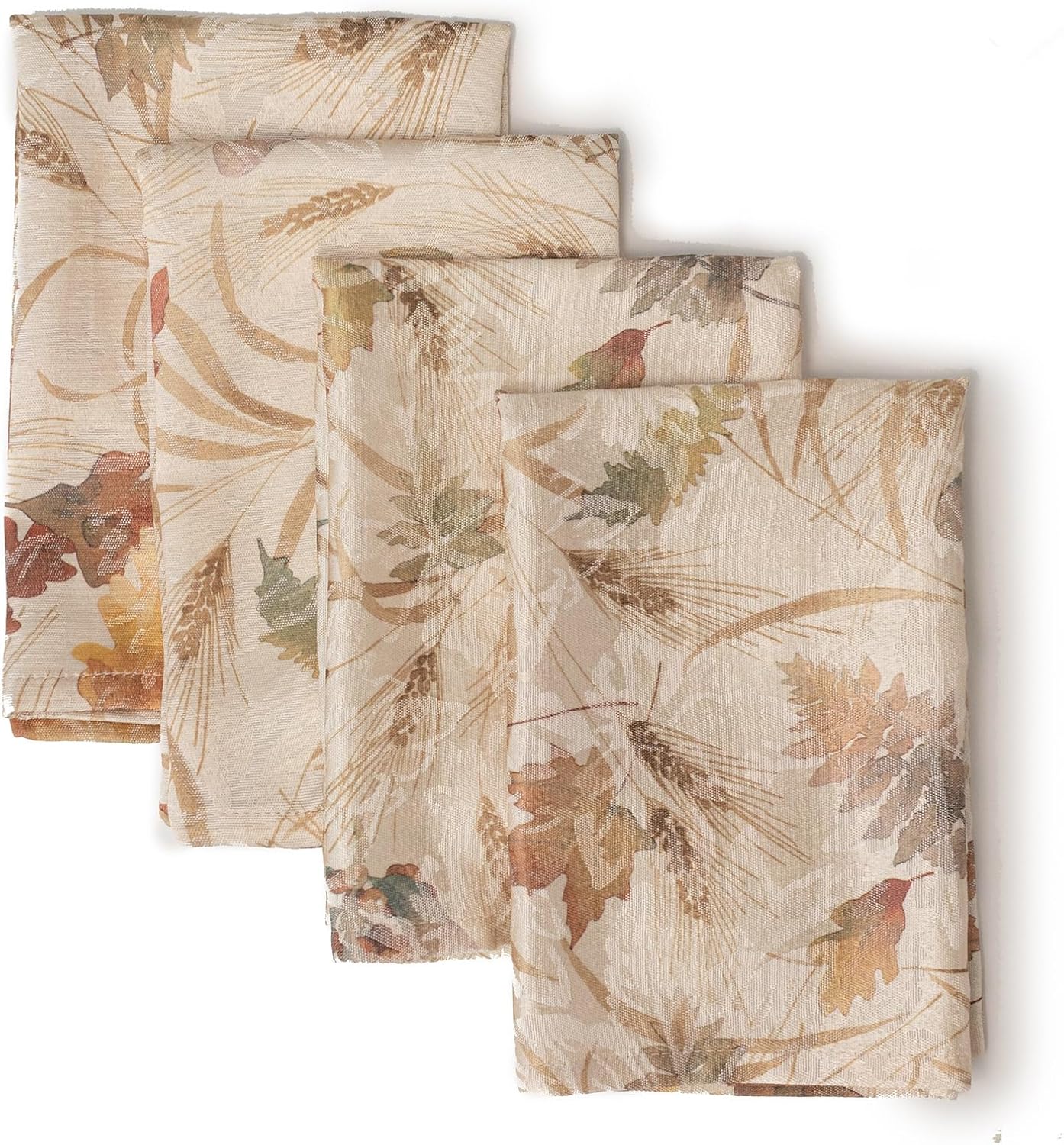 Benson Mills Servilletas de tela con estampado jacquard de otoño para otoño, cosecha y mantel de Acción de Gracias (servilletas de 18 x 18 pulgadas,