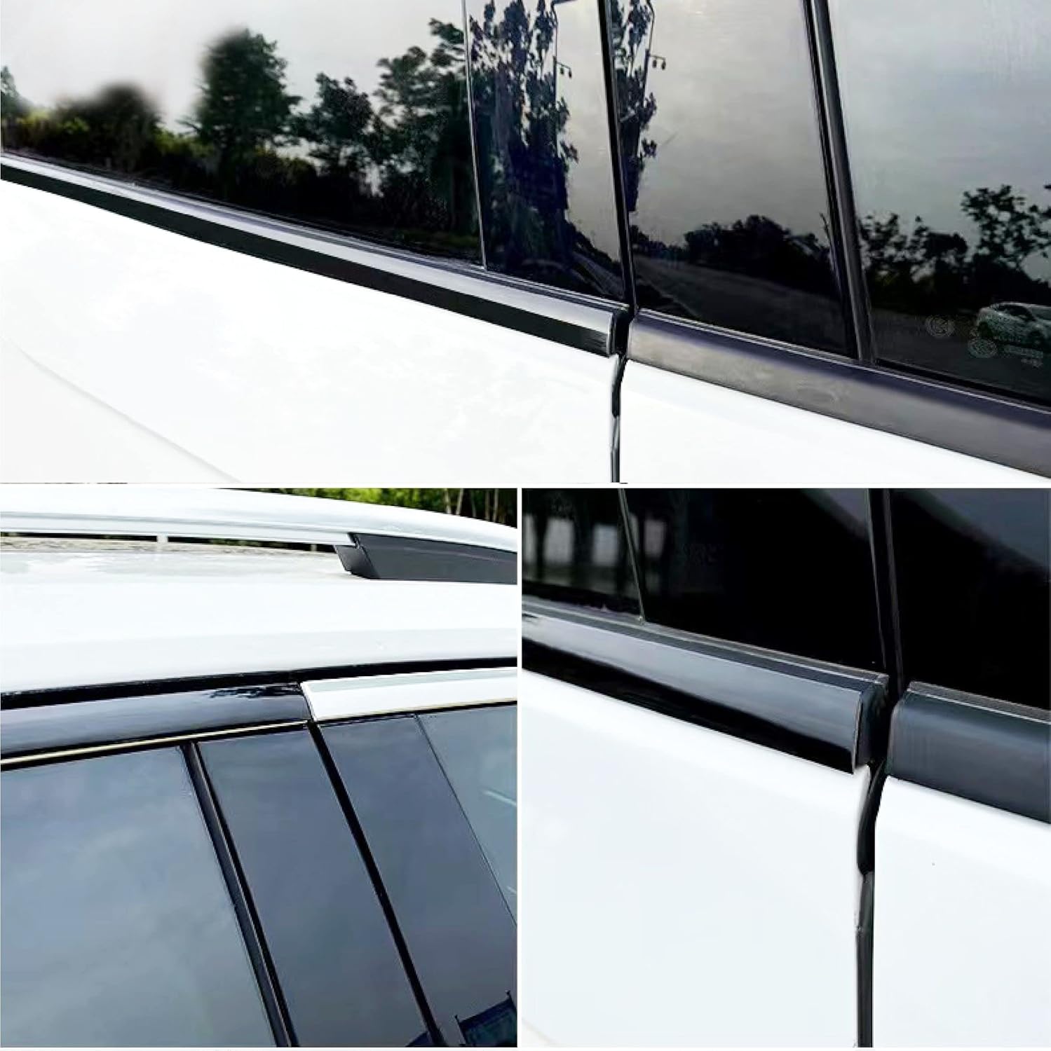 Ancho 12 pulgada (0.472 in), tira de moldeo autoadhesiva a prueba de arañazos, moldura exterior e interior de automóvil, camión, caravana, moldura
