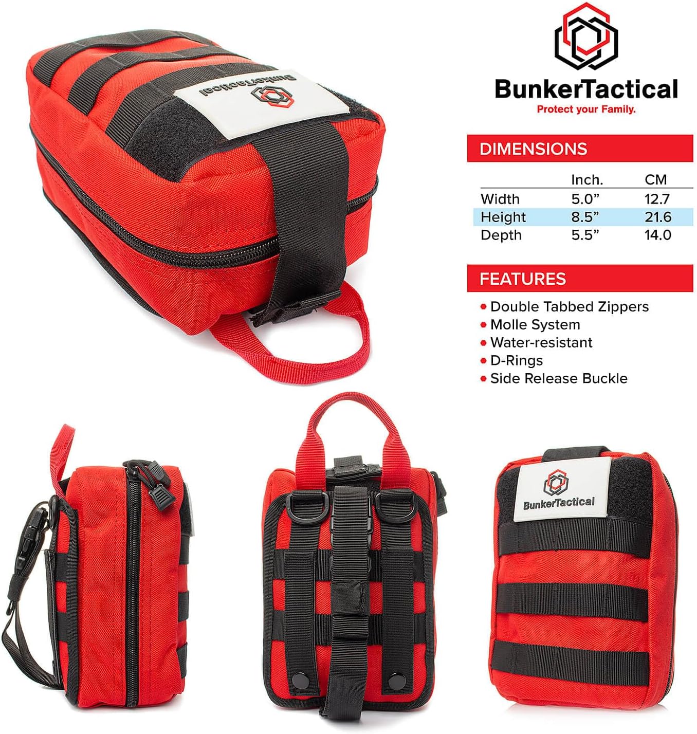 Kit de primeros auxilios de supervivencia de 90 piezas