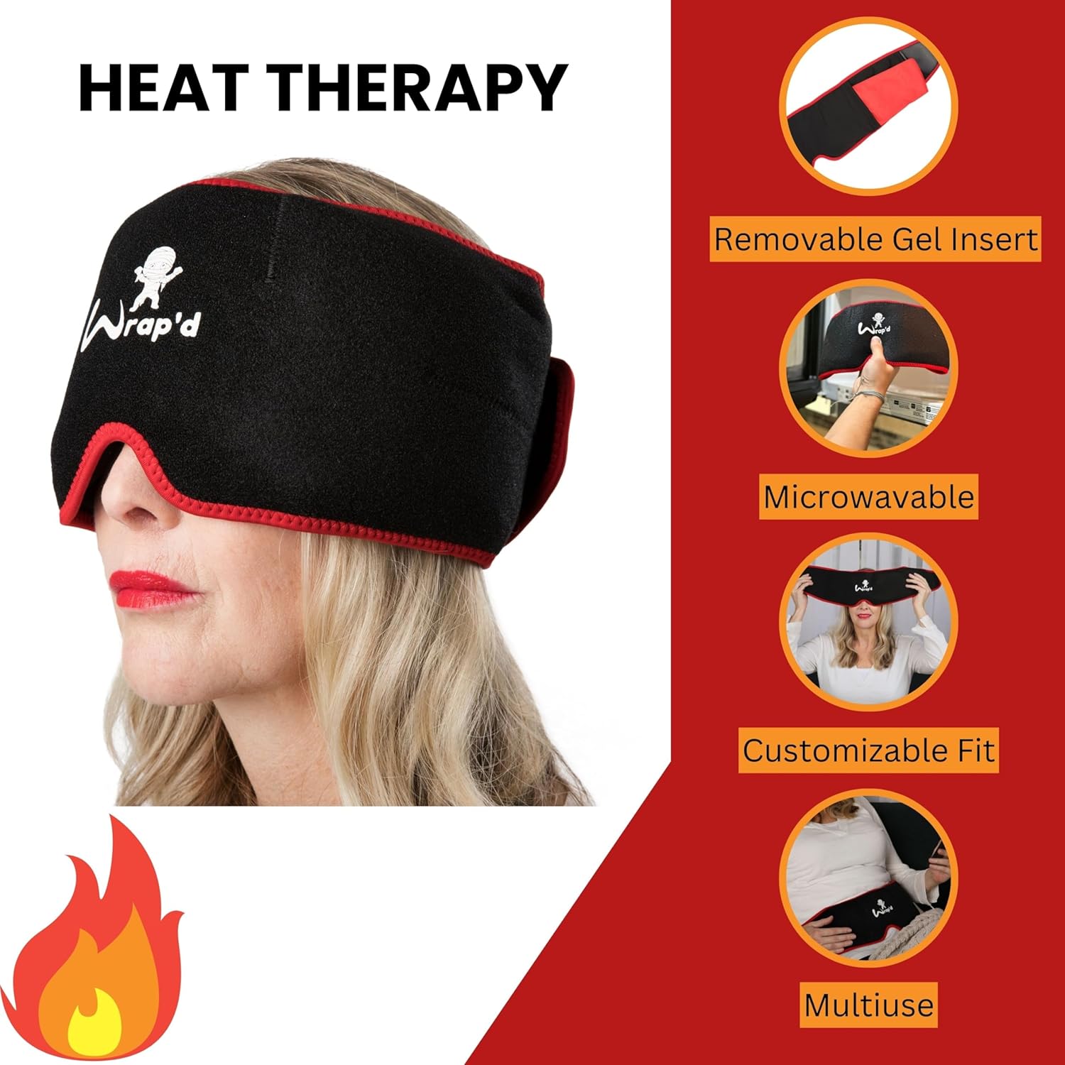Gorra para aliviar la migraña vuelve a la vida! Juego de sombreros para migraña con 2 envolturas, clip de acupresión magnético, guía de acupresión,