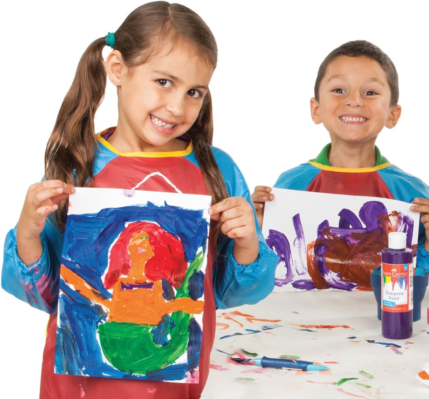 Faber-Castell Pintura al temple para niños, pintura de póster para niños, fabricada en los Estados Unidos, color verde, 8 onzas