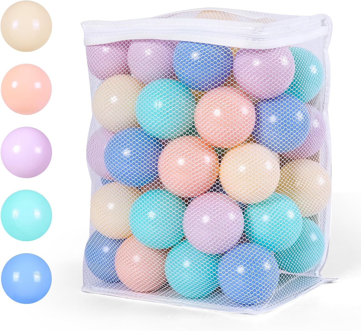 Pelotas para hoyos de bolas, sin ftalatos, sin BPA, bolas de plástico no tóxicas para niños y diversión para jugar