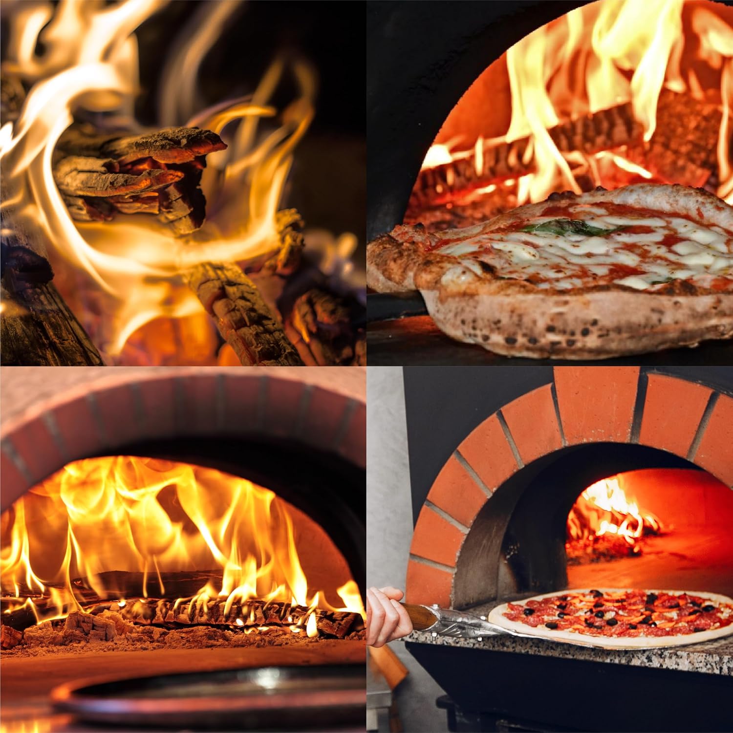 EASYGO PRODUCTS Wood-12 Stix Horno de madera de 12 pulgadas, 100% roble seco al horno para cocinar pizza, asar a la parrilla, ahumar y barbacoa en